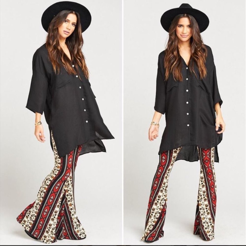 Show Me Your MuMu Print Bell Bottoms